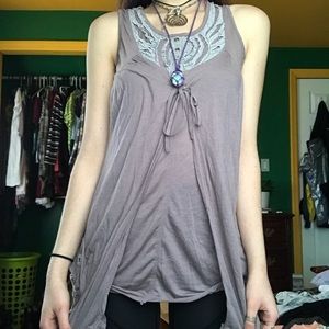 Vintage boho tank top